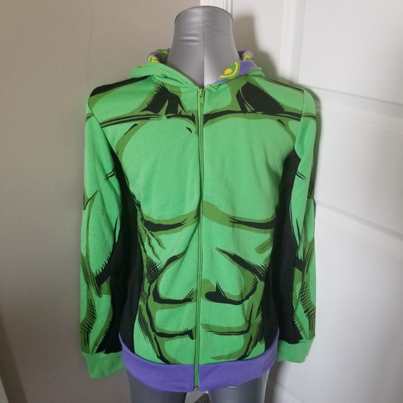 Marvel Hulk Zippered Hoodie - Picture 1 of 8